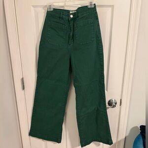 ROLLA'S Green High Rise Wide Leg Pants